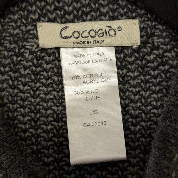 Cocogiò Made In Italy Wool Blend Cardigan Large - Picture 3 of 8
